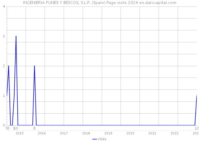 INGENIERIA FUNES Y BESCOS, S.L.P. (Spain) Page visits 2024 
