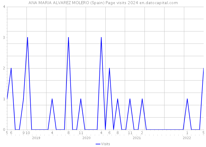 ANA MARIA ALVAREZ MOLERO (Spain) Page visits 2024 