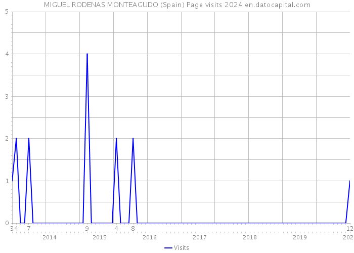 MIGUEL RODENAS MONTEAGUDO (Spain) Page visits 2024 
