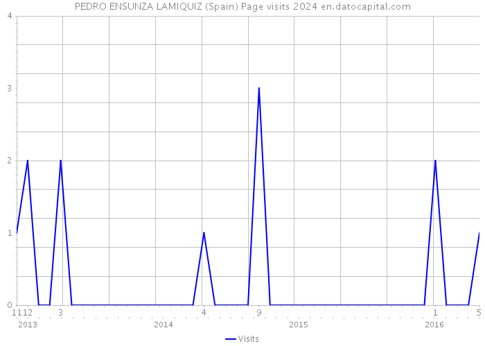PEDRO ENSUNZA LAMIQUIZ (Spain) Page visits 2024 