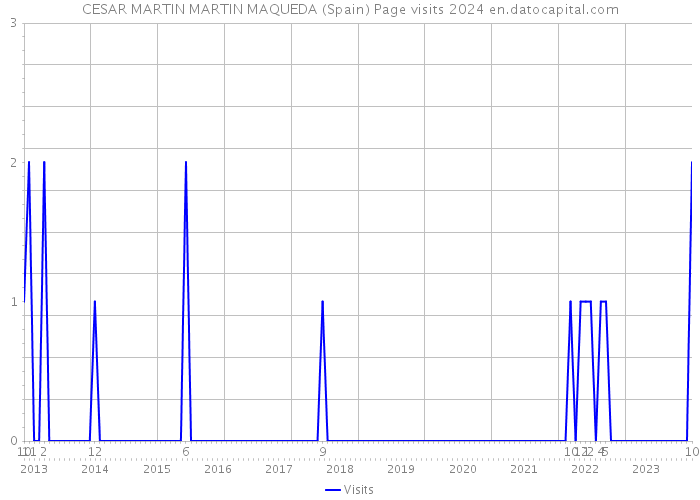 CESAR MARTIN MARTIN MAQUEDA (Spain) Page visits 2024 