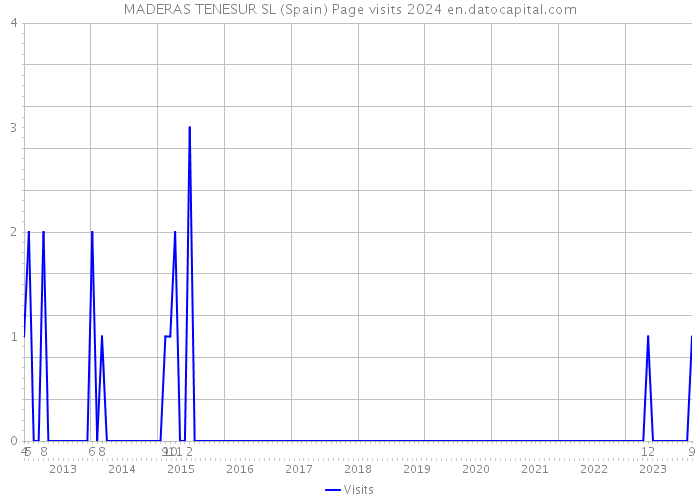 MADERAS TENESUR SL (Spain) Page visits 2024 