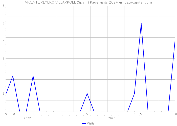 VICENTE REYERO VILLARROEL (Spain) Page visits 2024 