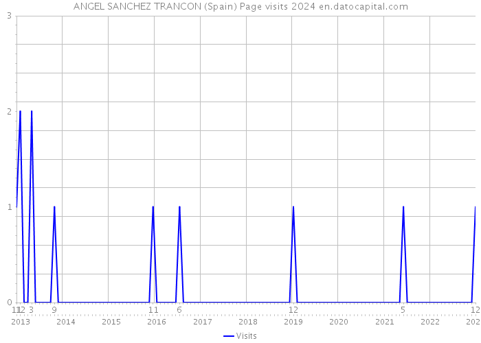 ANGEL SANCHEZ TRANCON (Spain) Page visits 2024 