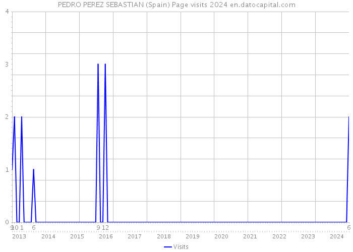 PEDRO PEREZ SEBASTIAN (Spain) Page visits 2024 