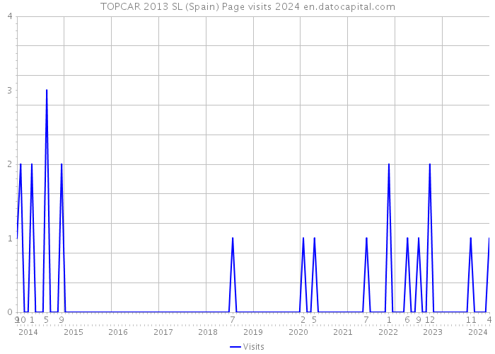 TOPCAR 2013 SL (Spain) Page visits 2024 