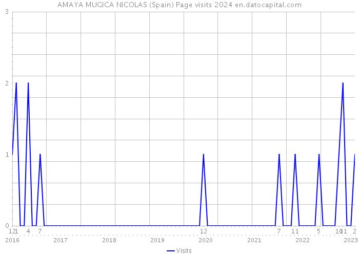 AMAYA MUGICA NICOLAS (Spain) Page visits 2024 