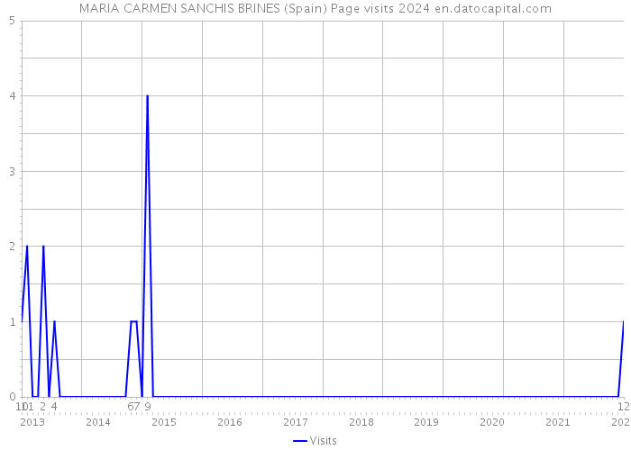 MARIA CARMEN SANCHIS BRINES (Spain) Page visits 2024 