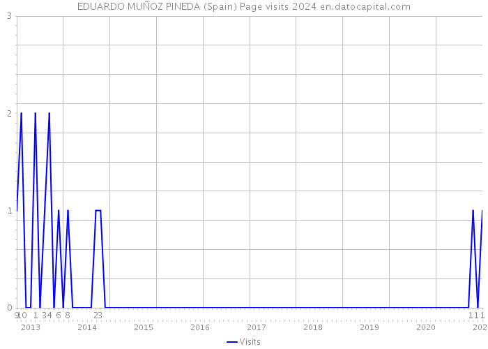 EDUARDO MUÑOZ PINEDA (Spain) Page visits 2024 