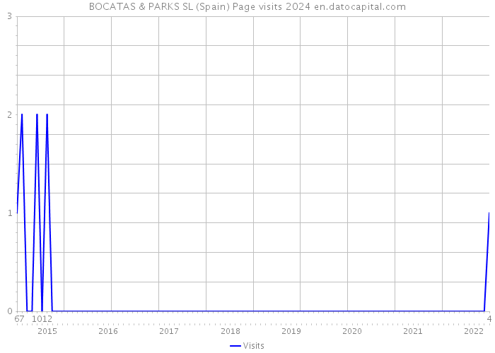 BOCATAS & PARKS SL (Spain) Page visits 2024 