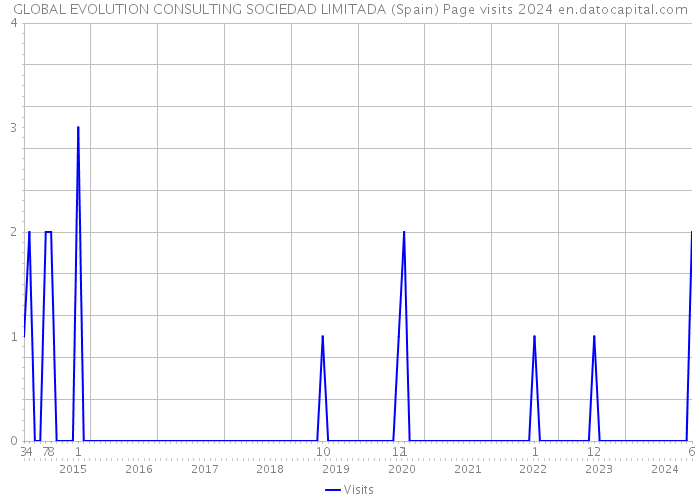 GLOBAL EVOLUTION CONSULTING SOCIEDAD LIMITADA (Spain) Page visits 2024 