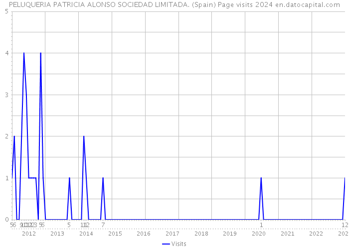 PELUQUERIA PATRICIA ALONSO SOCIEDAD LIMITADA. (Spain) Page visits 2024 