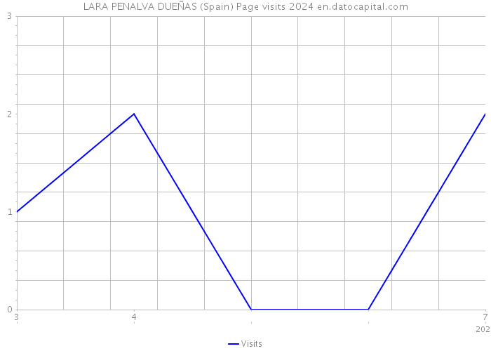 LARA PENALVA DUEÑAS (Spain) Page visits 2024 
