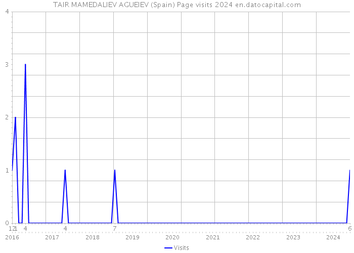 TAIR MAMEDALIEV AGUEIEV (Spain) Page visits 2024 