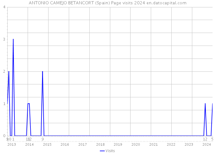 ANTONIO CAMEJO BETANCORT (Spain) Page visits 2024 