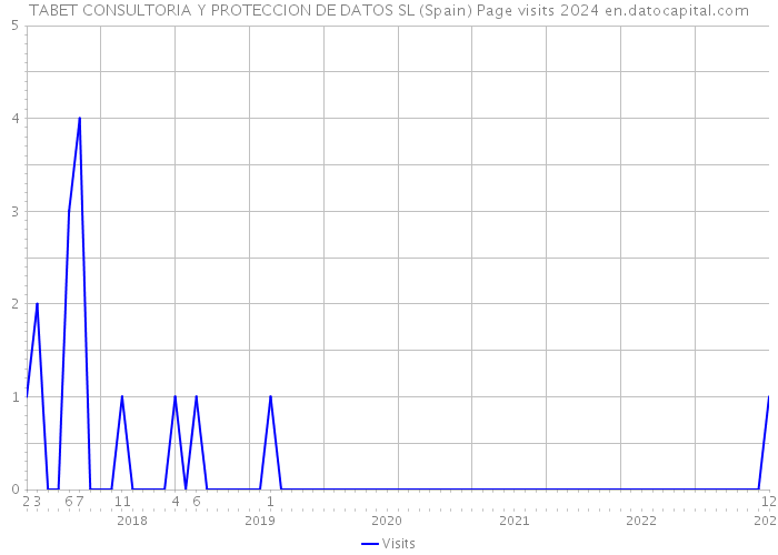 TABET CONSULTORIA Y PROTECCION DE DATOS SL (Spain) Page visits 2024 