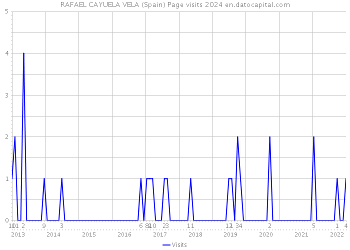 RAFAEL CAYUELA VELA (Spain) Page visits 2024 