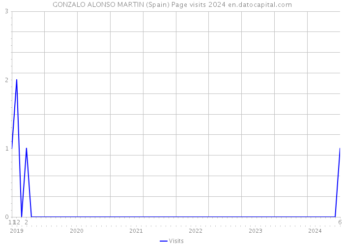 GONZALO ALONSO MARTIN (Spain) Page visits 2024 