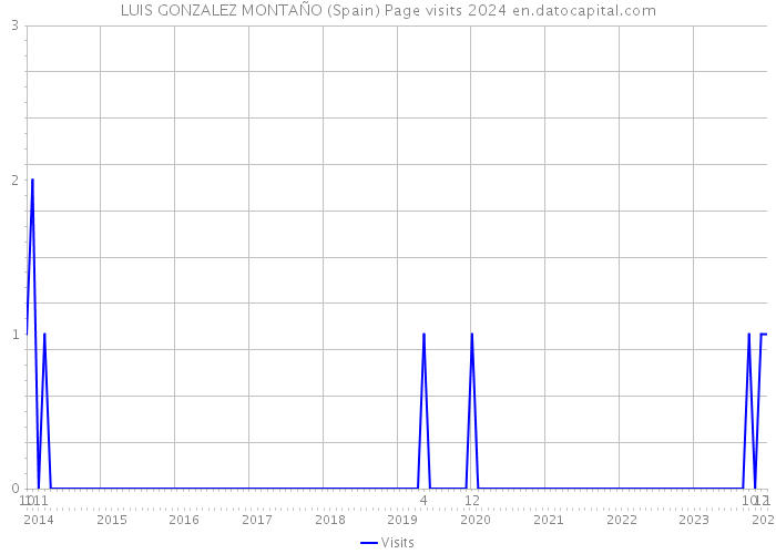 LUIS GONZALEZ MONTAÑO (Spain) Page visits 2024 