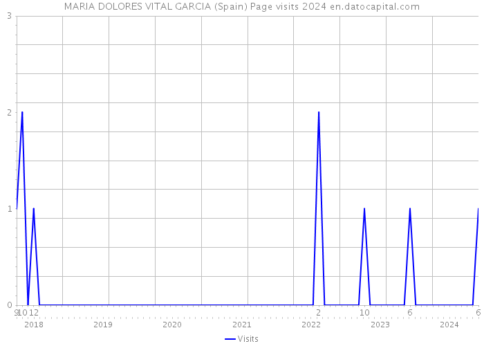 MARIA DOLORES VITAL GARCIA (Spain) Page visits 2024 