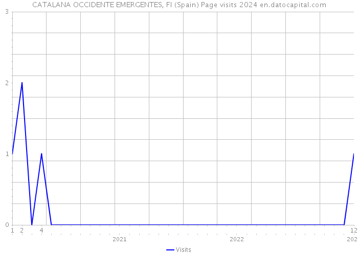 CATALANA OCCIDENTE EMERGENTES, FI (Spain) Page visits 2024 