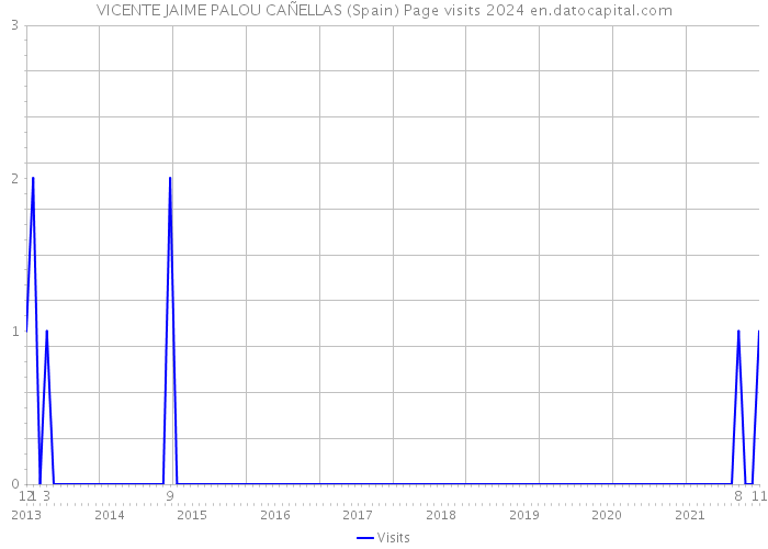 VICENTE JAIME PALOU CAÑELLAS (Spain) Page visits 2024 