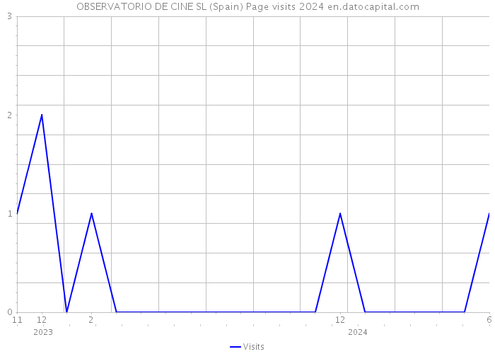 OBSERVATORIO DE CINE SL (Spain) Page visits 2024 