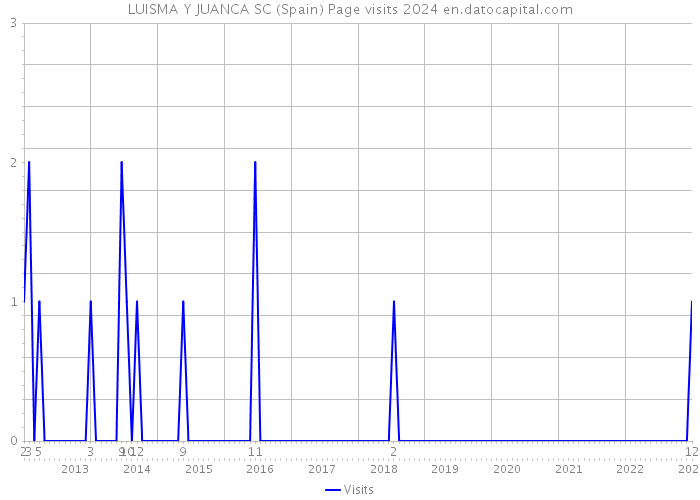 LUISMA Y JUANCA SC (Spain) Page visits 2024 