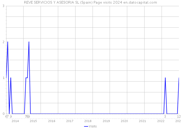 REVE SERVICIOS Y ASESORIA SL (Spain) Page visits 2024 