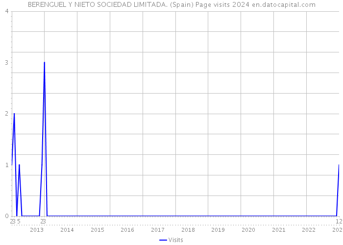 BERENGUEL Y NIETO SOCIEDAD LIMITADA. (Spain) Page visits 2024 