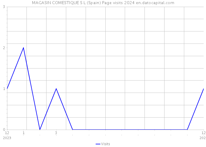 MAGASIN COMESTIQUE S L (Spain) Page visits 2024 