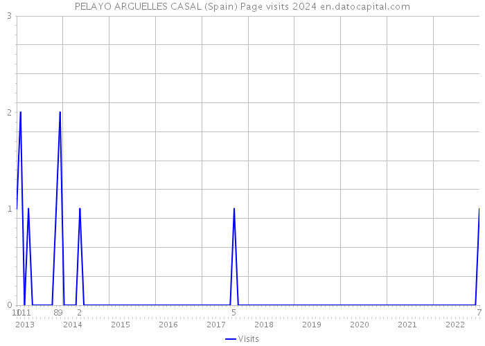 PELAYO ARGUELLES CASAL (Spain) Page visits 2024 