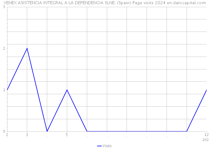 XENEX ASISTENCIA INTEGRAL A LA DEPENDENCIA SLNE. (Spain) Page visits 2024 