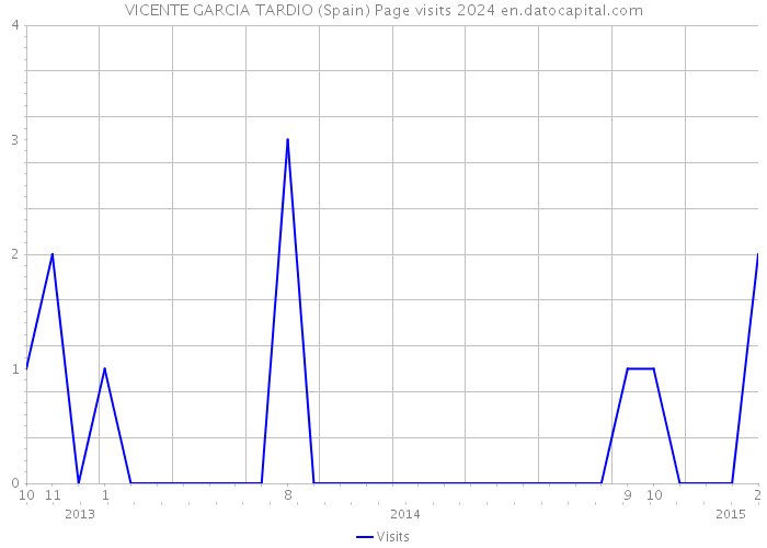 VICENTE GARCIA TARDIO (Spain) Page visits 2024 