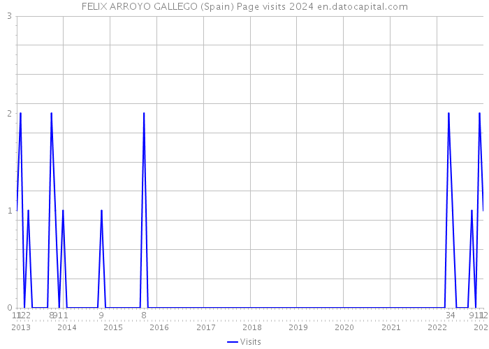 FELIX ARROYO GALLEGO (Spain) Page visits 2024 