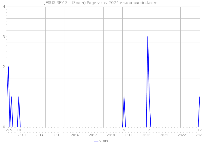 JESUS REY S L (Spain) Page visits 2024 