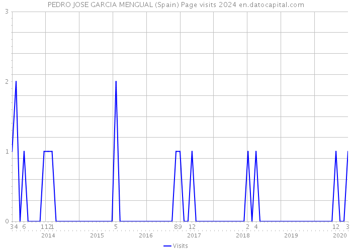 PEDRO JOSE GARCIA MENGUAL (Spain) Page visits 2024 