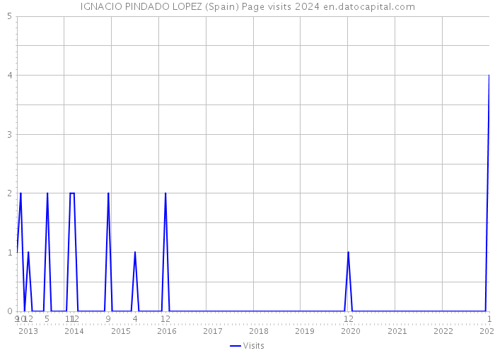 IGNACIO PINDADO LOPEZ (Spain) Page visits 2024 