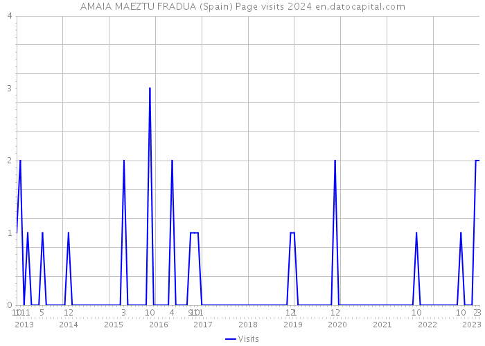 AMAIA MAEZTU FRADUA (Spain) Page visits 2024 