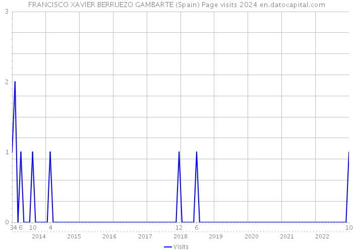 FRANCISCO XAVIER BERRUEZO GAMBARTE (Spain) Page visits 2024 