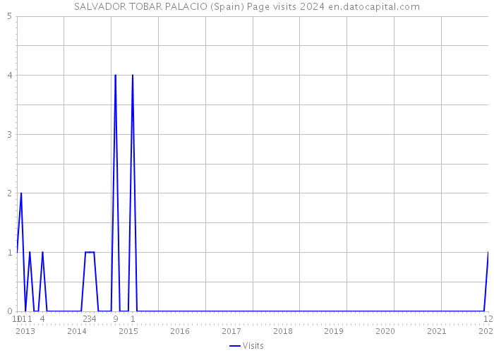 SALVADOR TOBAR PALACIO (Spain) Page visits 2024 
