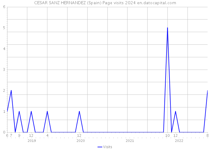 CESAR SANZ HERNANDEZ (Spain) Page visits 2024 