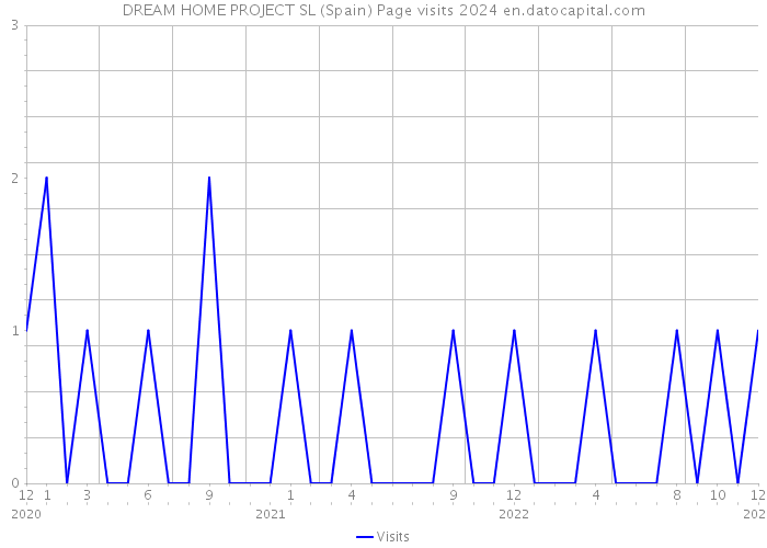 DREAM HOME PROJECT SL (Spain) Page visits 2024 