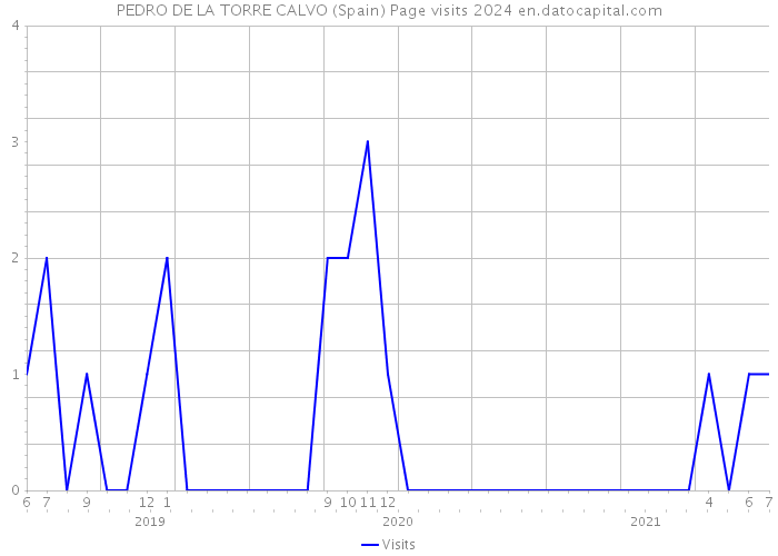 PEDRO DE LA TORRE CALVO (Spain) Page visits 2024 