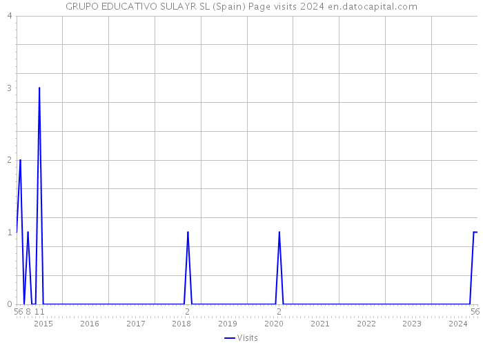 GRUPO EDUCATIVO SULAYR SL (Spain) Page visits 2024 