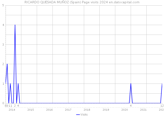 RICARDO QUESADA MUÑOZ (Spain) Page visits 2024 