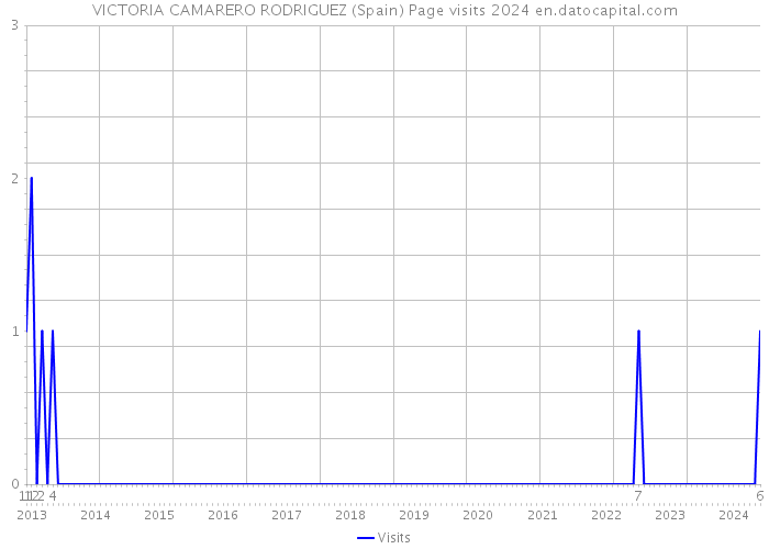VICTORIA CAMARERO RODRIGUEZ (Spain) Page visits 2024 