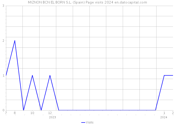 MIZNON BCN EL BORN S.L. (Spain) Page visits 2024 