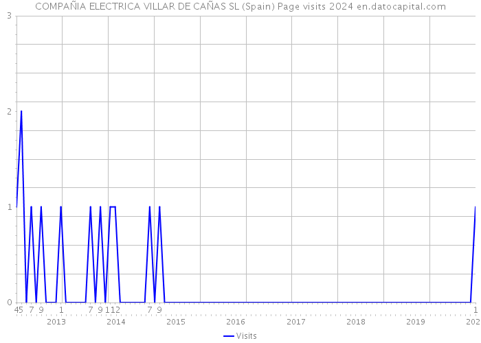 COMPAÑIA ELECTRICA VILLAR DE CAÑAS SL (Spain) Page visits 2024 
