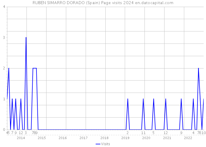 RUBEN SIMARRO DORADO (Spain) Page visits 2024 